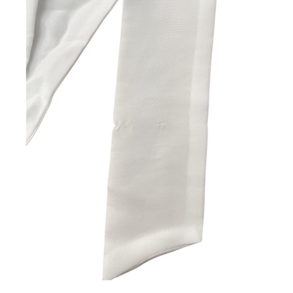 Kate Spade "Mrs." Bridal Robe | White with Black Piping | XS/S - Picture 9 of 9